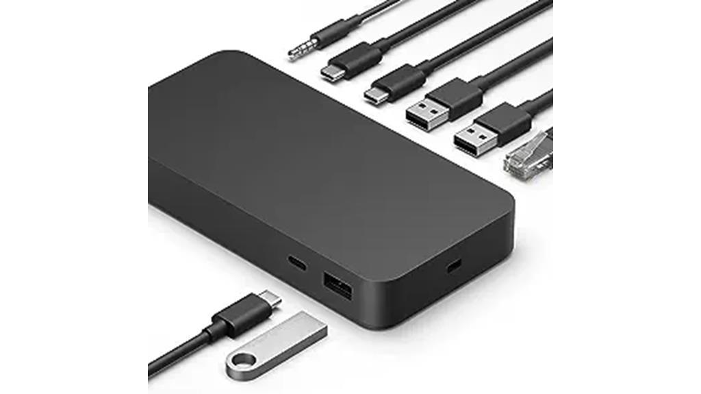 high speed docking station for microsoft surface with thunderbolt 4
