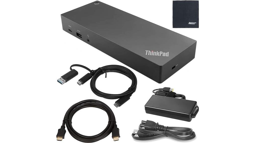 lenovo thinkpad usb c dock with adapter hdmi cable