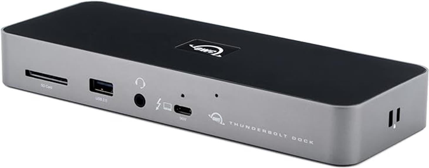 owc thunderbolt dock with 8k display and 96w charging