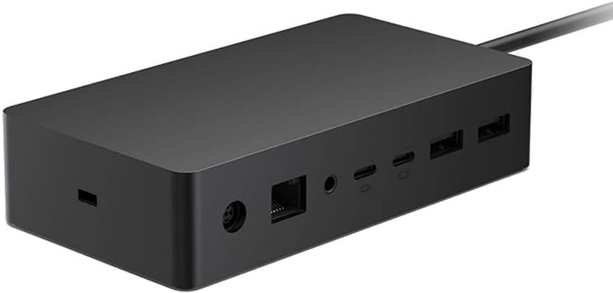 powerful surface dock with usb ports and network connection