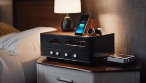 nightstand charging stations organized