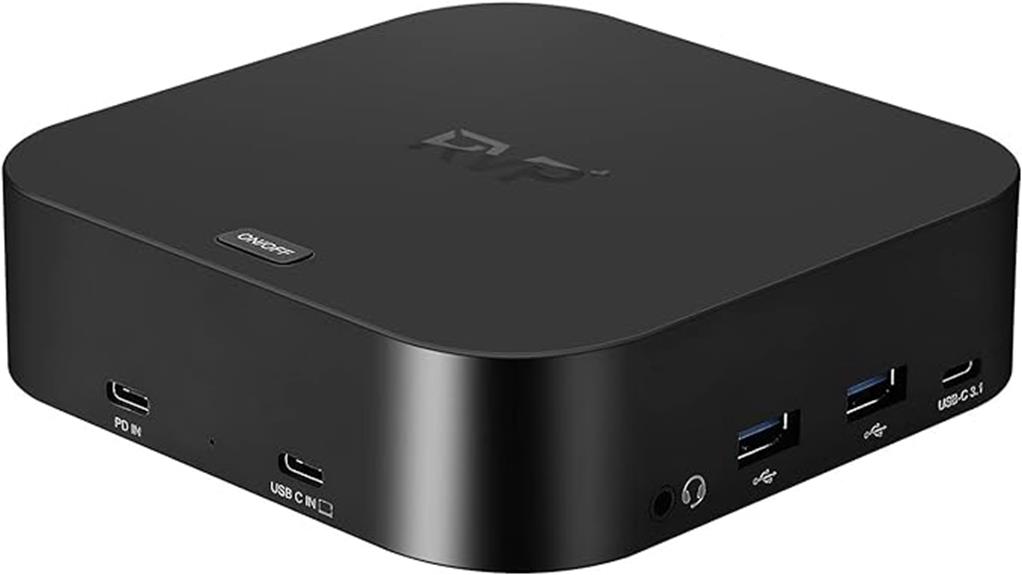 triple monitor usb c dock