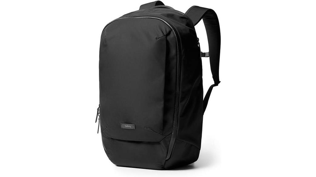 spacious black backpack design