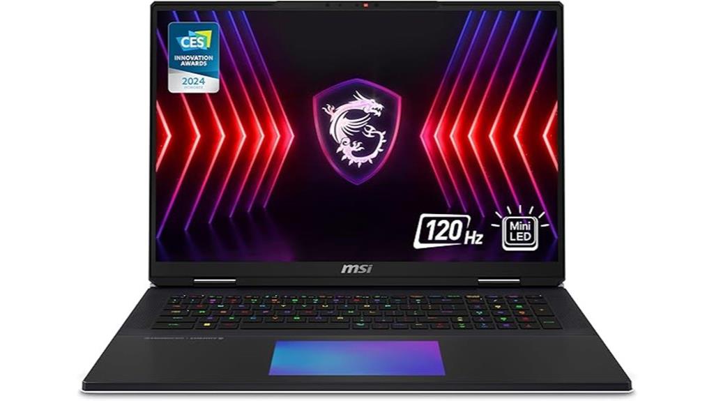 msi titan 18 gaming laptop