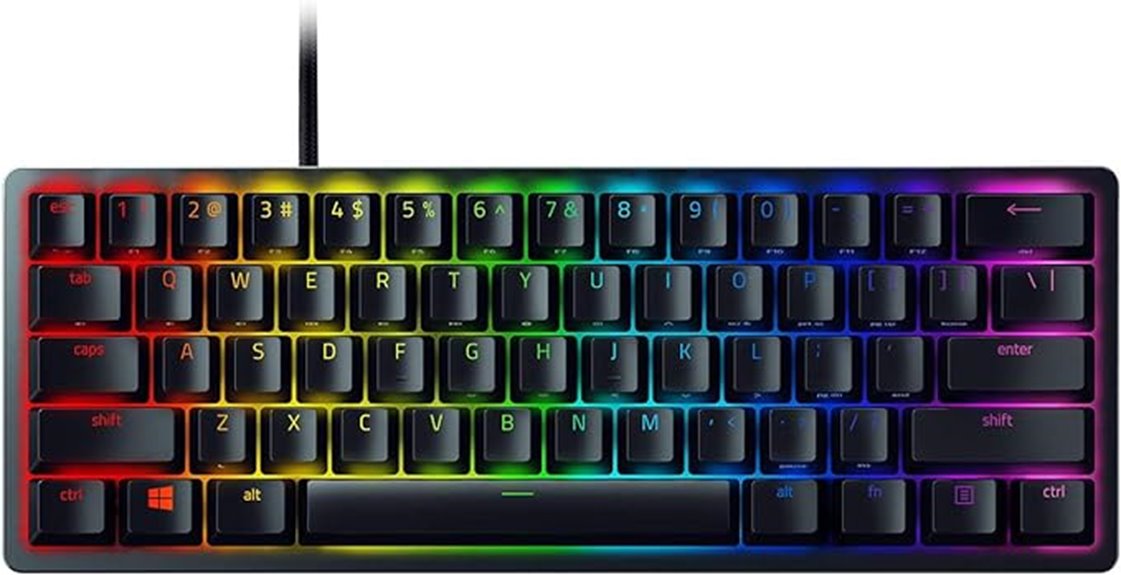 compact gaming keyboard design