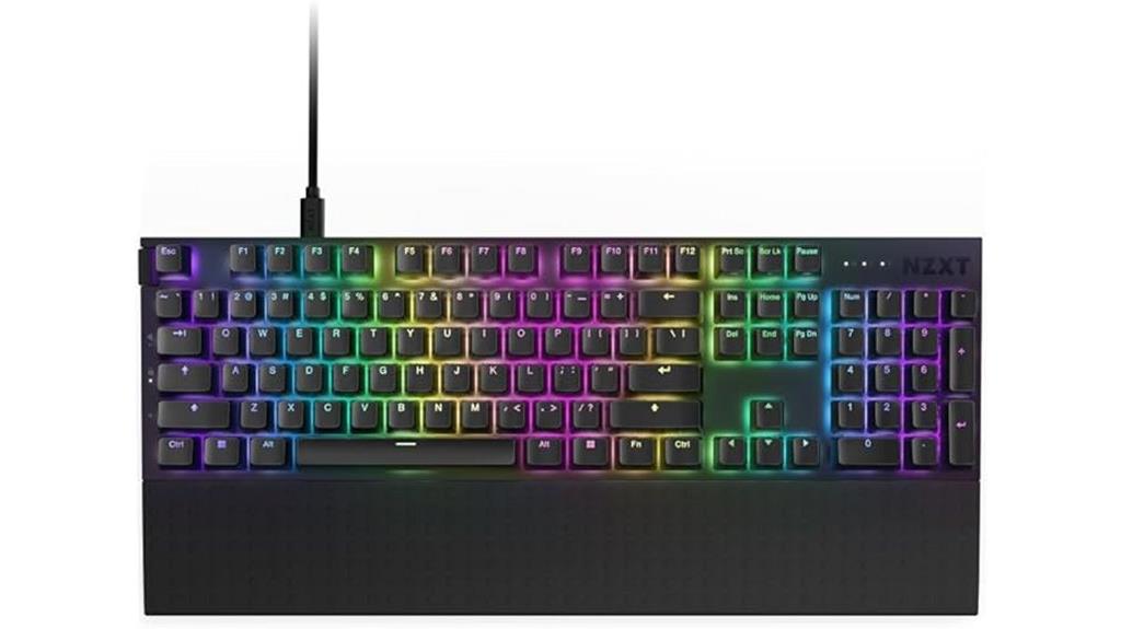 optical gaming keyboard nzxt