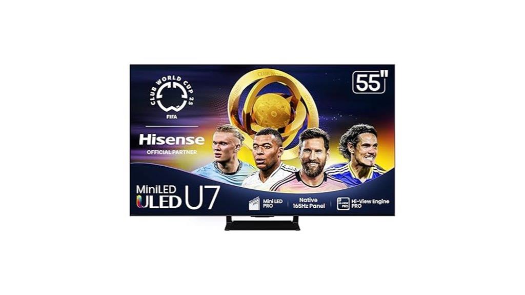 55 mini led smart tv