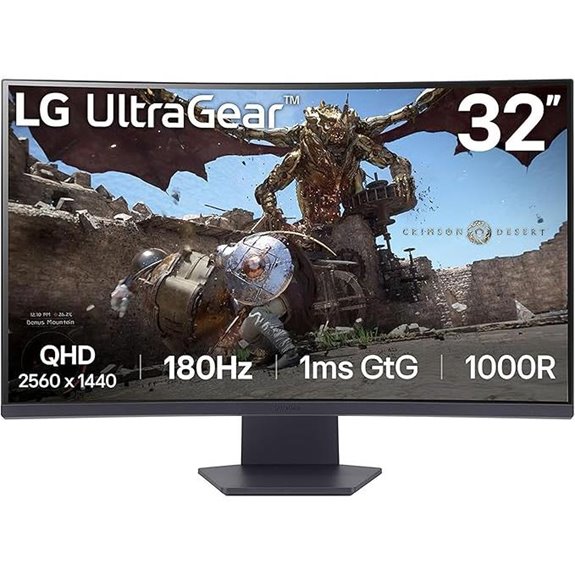LG 32-inch Curved Gaming Monitor 180Hz