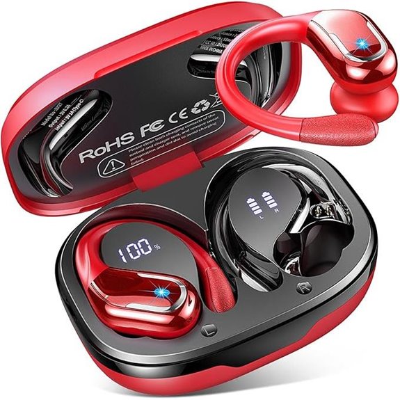 Wireless Sport Earbuds with 75Hrs Battery & Noise Canceling