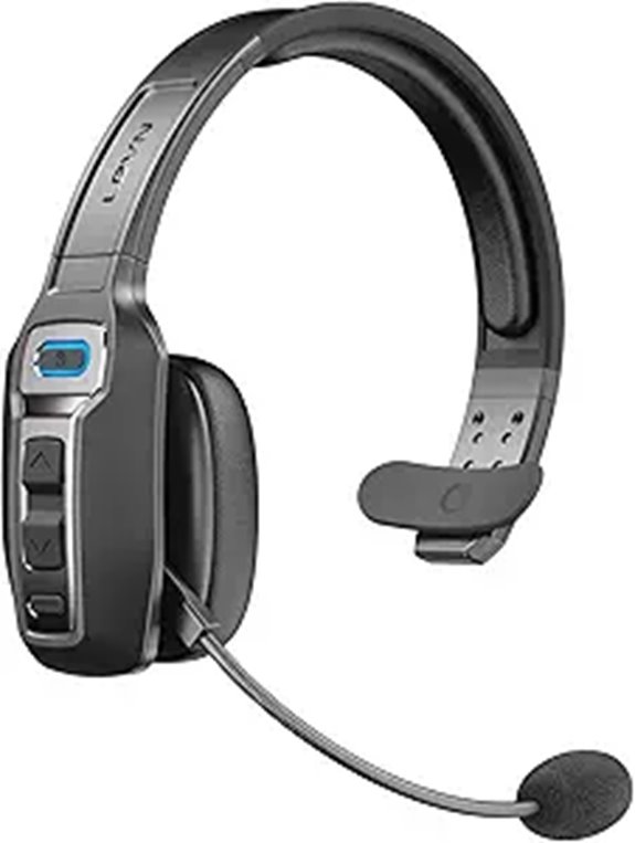 LEVN Bluetooth Headset with AI Noise Cancelling