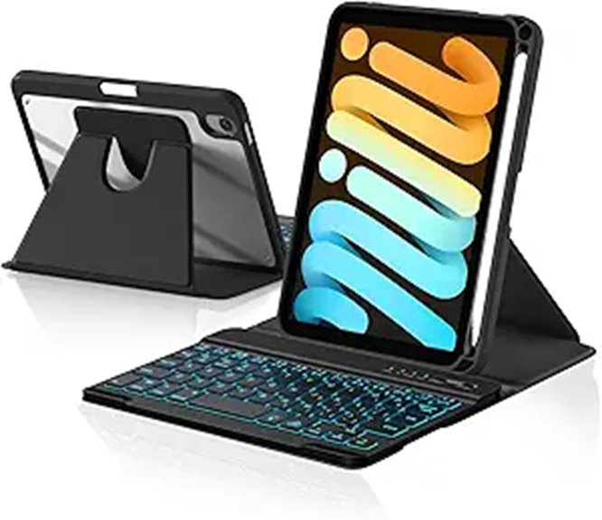 Harvopu iPad Mini Keyboard Case with Backlit Keys