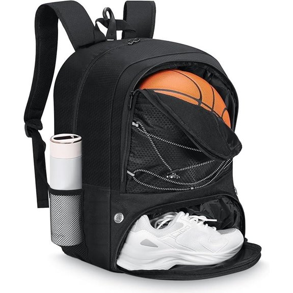 MoKo Basketball Backpack with Ball and Shoe Compartments