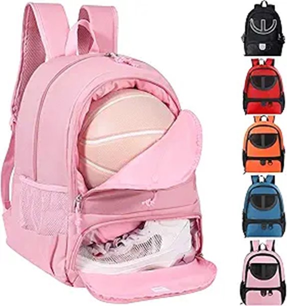 Basketball Backpack with Ball & Shoe Compartment