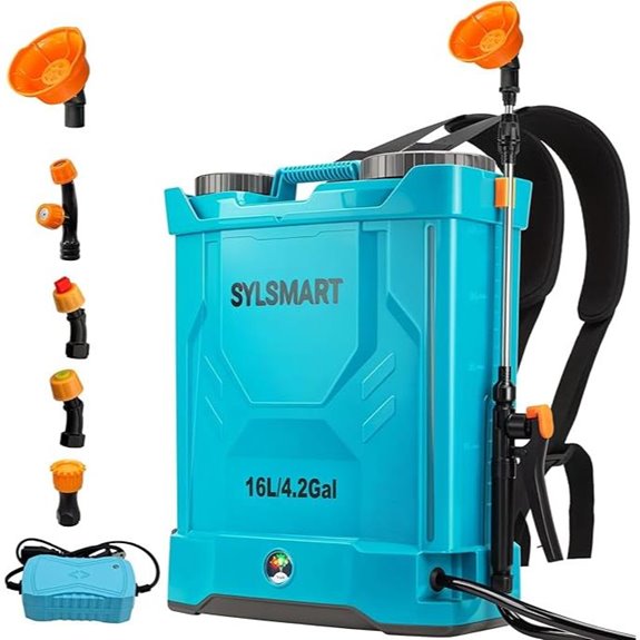Sylsmart 4 Gallon Battery Backpack Sprayer