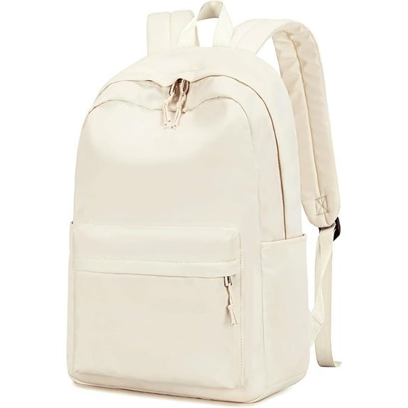 Bluboon Laptop Backpack for Teen Girls (Beige)