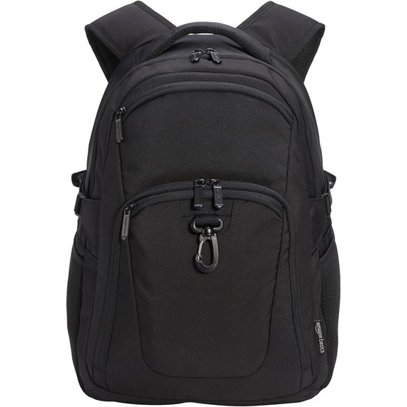Amazon Basics Travel Laptop Backpack for 15.6 inch Laptop Black