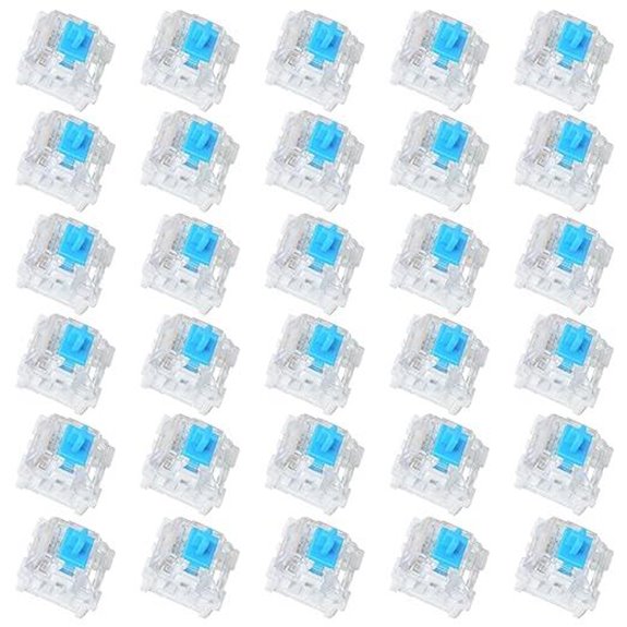 30 Pieces Blue Mechanical Keyboard Switches