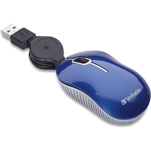 Verbatim Wired Optical USB Mouse Blue