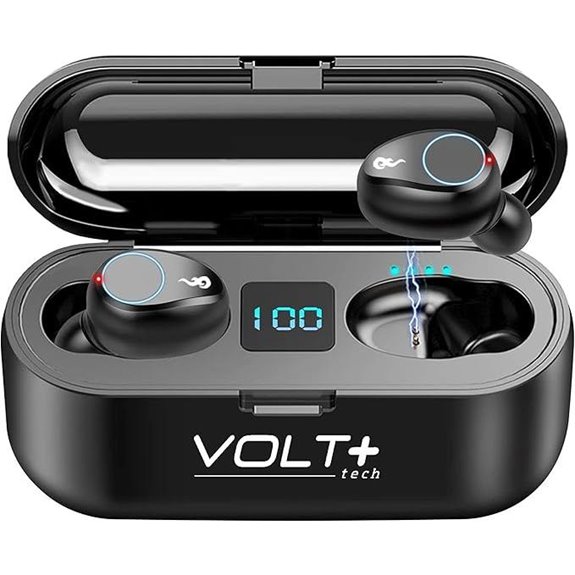 Wireless Bluetooth Earbuds with 8D Bass & LED PowerBank