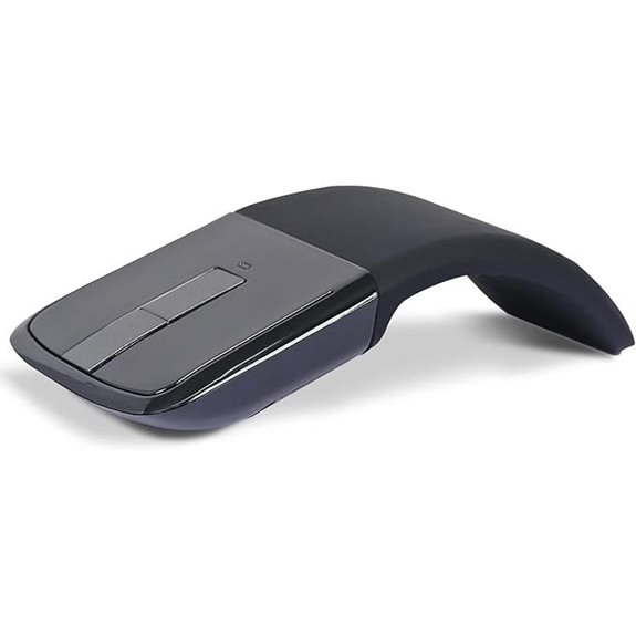 WUDEMWWFE Bluetooth Foldable Arc Mouse