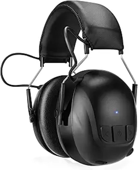 Kalence Bluetooth Hearing Protection Earmuffs (Black)