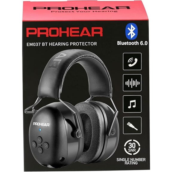 PROHEAR 037 Bluetooth Hearing Protection Headphones