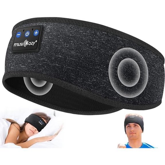 Musicozy Bluetooth Sleep Headphones Headband (Black)