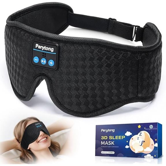 Perytong Sleep Mask with Bluetooth 5.4