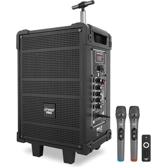 Pyle 8 Bluetooth Speaker with Microphone & FM