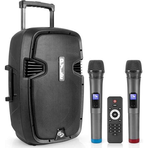 Pyle Bluetooth PA Speaker with Dual Mics