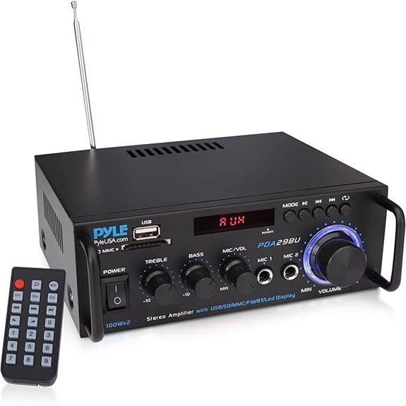 Pyle 200W Bluetooth Stereo Amplifier (PDA29BU.5)