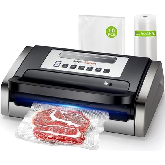 Bonsenkitchen Vacuum Sealer Machine with Bag Roll