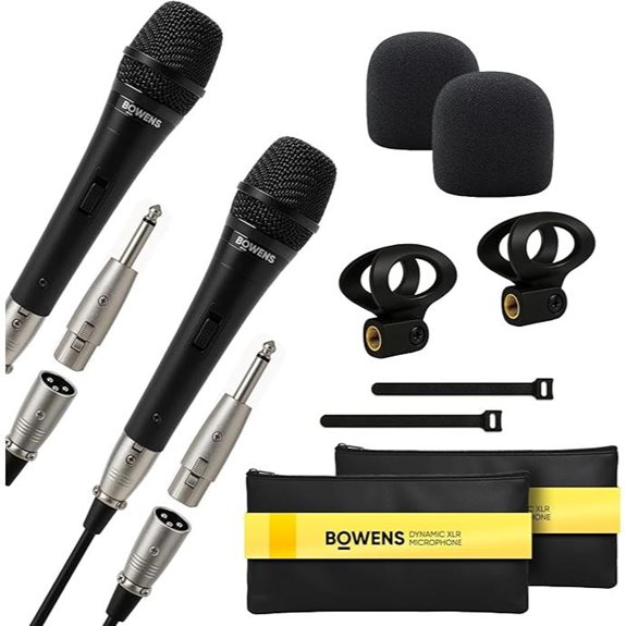 Bowens Dynamic Microphone 2-Pack with Cables