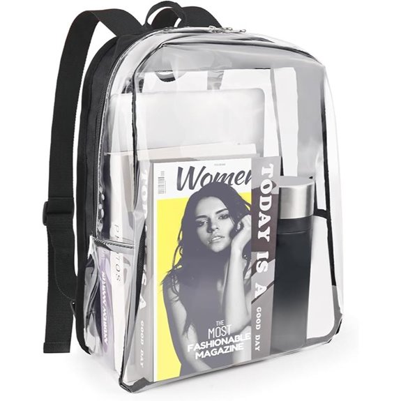 JOMPARO Clear Backpack for School Travel