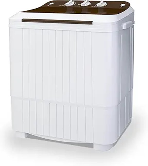 KUPPET 16.5lbs Compact Twin Tub Washer