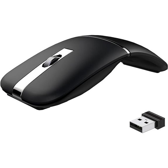 Bluetooth Wireless Arc Travel Mouse - Black