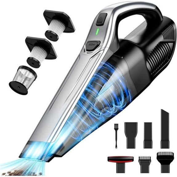 SAKOLD Cordless Car Vacuum with Type-C Charging