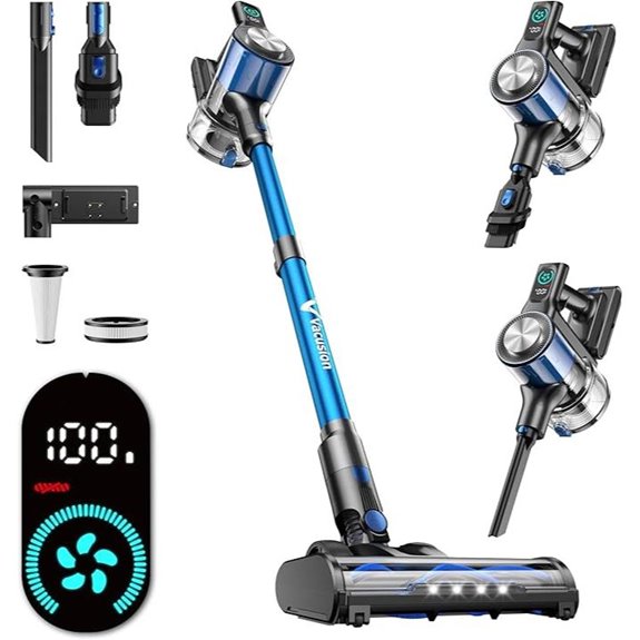 Cordless Vacuum Cleaner with 3 Suction Modes