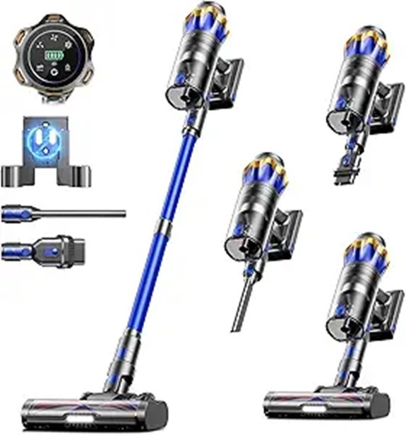 Cordless Vacuum Cleaner with Self-Standing & Touch Screen