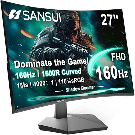 SANSUI 27 160Hz Curved Gaming Monitor