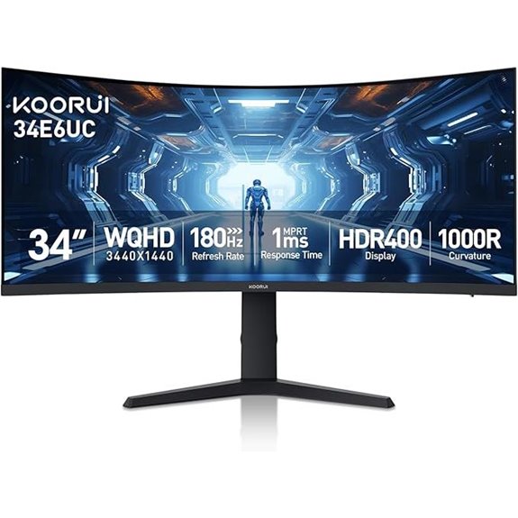 KOORUI 34-inch Curved Gaming Monitor (34E6UC)
