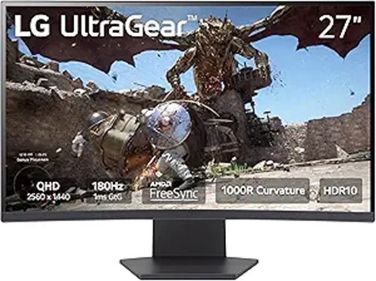 LG 27 Ultragear Curved Gaming Monitor