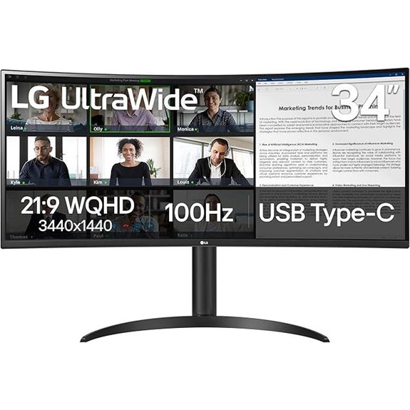 LG 34-inch UltraWide WQHD Curved Monitor