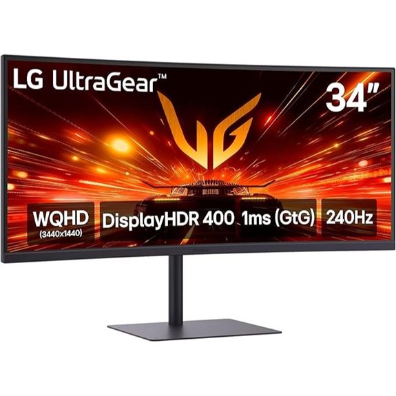 LG 34-Inch WQHD Curved Gaming Monitor