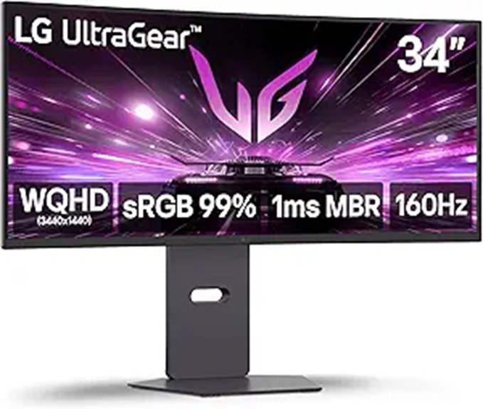 LG 34-inch UltraGear WQHD Curved Gaming Monitor
