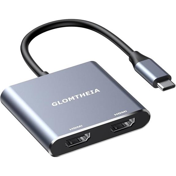Dual HDMI Adapter for 2 Monitors 4K