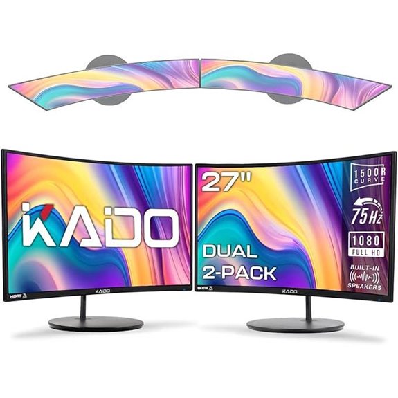 Kado Dual 27 Curved Monitor Setup