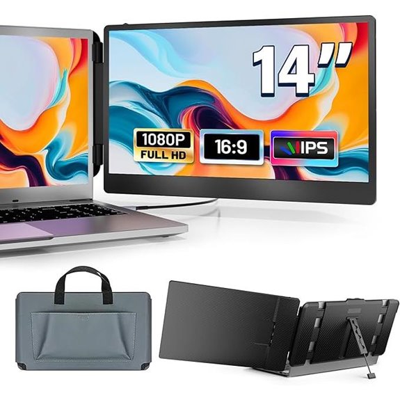 domyfan 14 FHD Dual Laptop Screen Extender