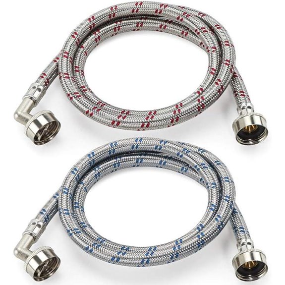 Cenipar 4FT Stainless Steel Washing Machine Hoses (2-Pack)