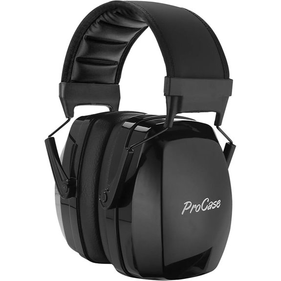 ProCase Noise Cancelling Ear Muffs (33dB Black)